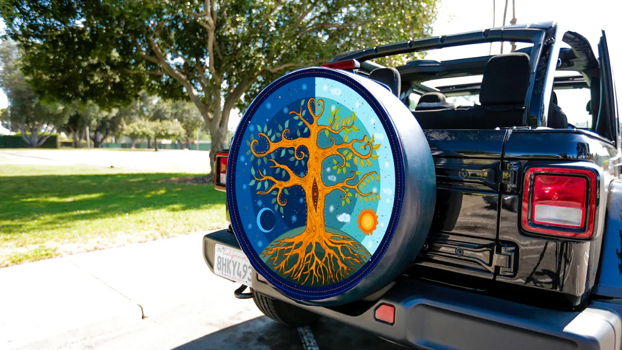 Printed Spare Tire Cover - Fun Seekers Series - Image 4